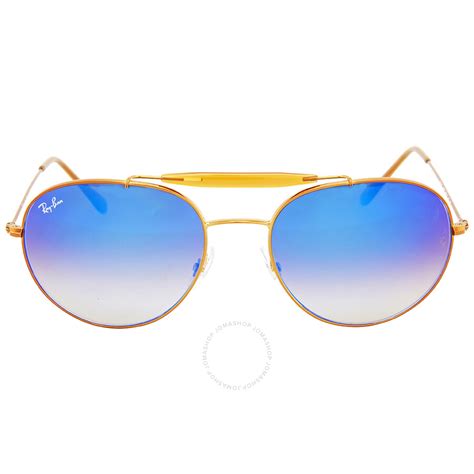 ray ban round blue gradient flash sunglasses|unisex sunglasses ray ban.